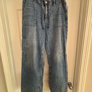 American Eagle Relaxed Straight Leg Adjustable to Joggers Size 8 XL Extra Long